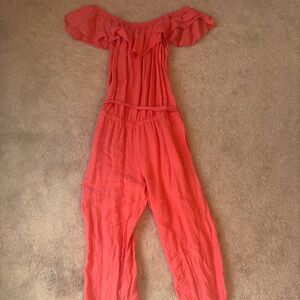 Coral off the shoulder Jumper